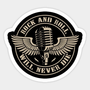 Rock and Roll  - Will Never Die Sticker